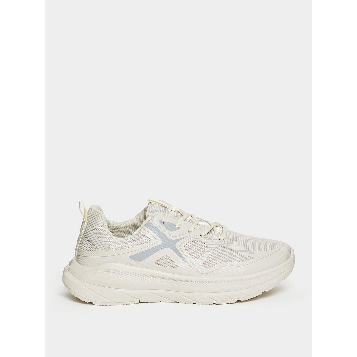 Styli Textured Contrast Panel Lace-Up Sneakers-men-shoes-sneakers-image-1