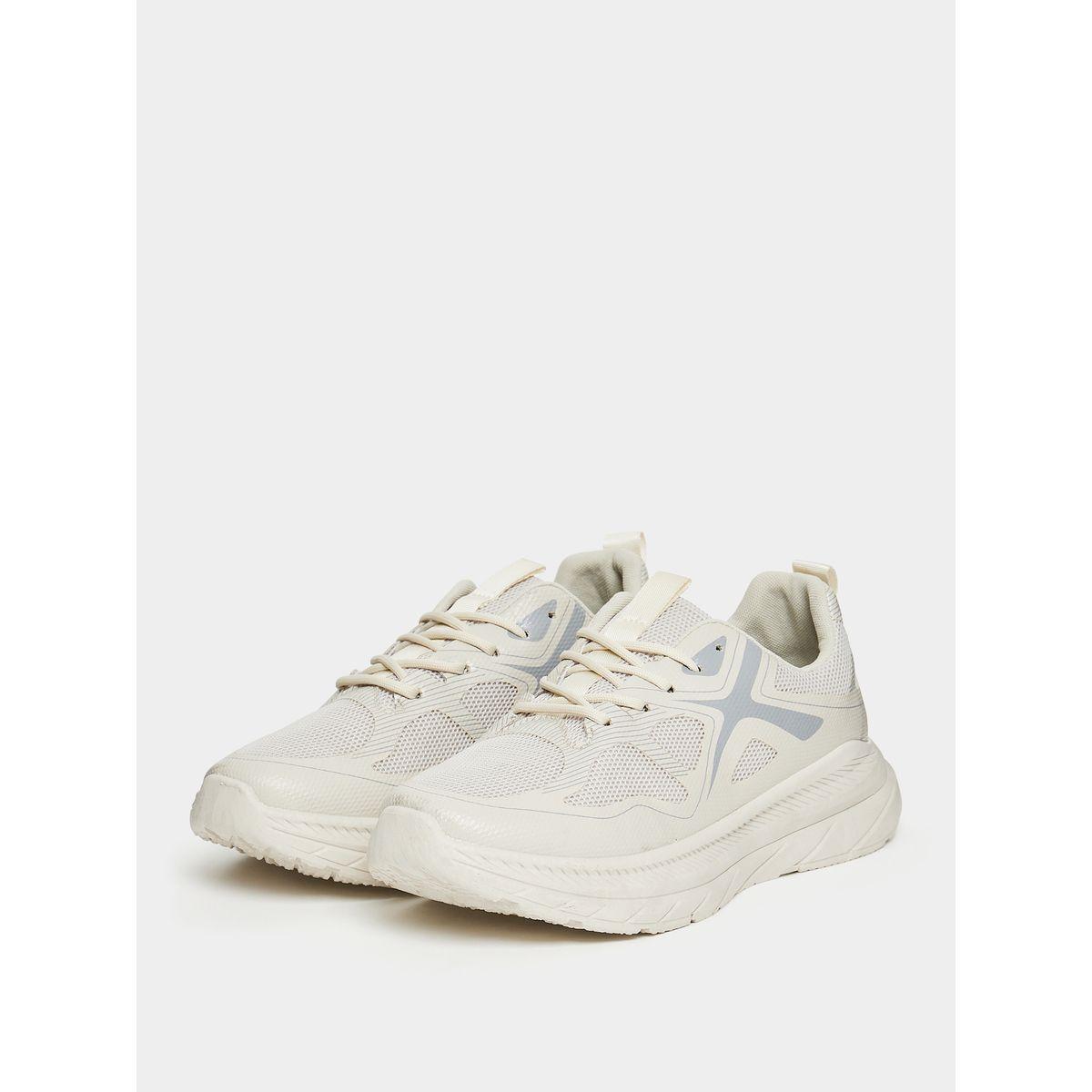 Styli Textured Contrast Panel Lace-Up Sneakers-men-shoes-sneakers-image-2