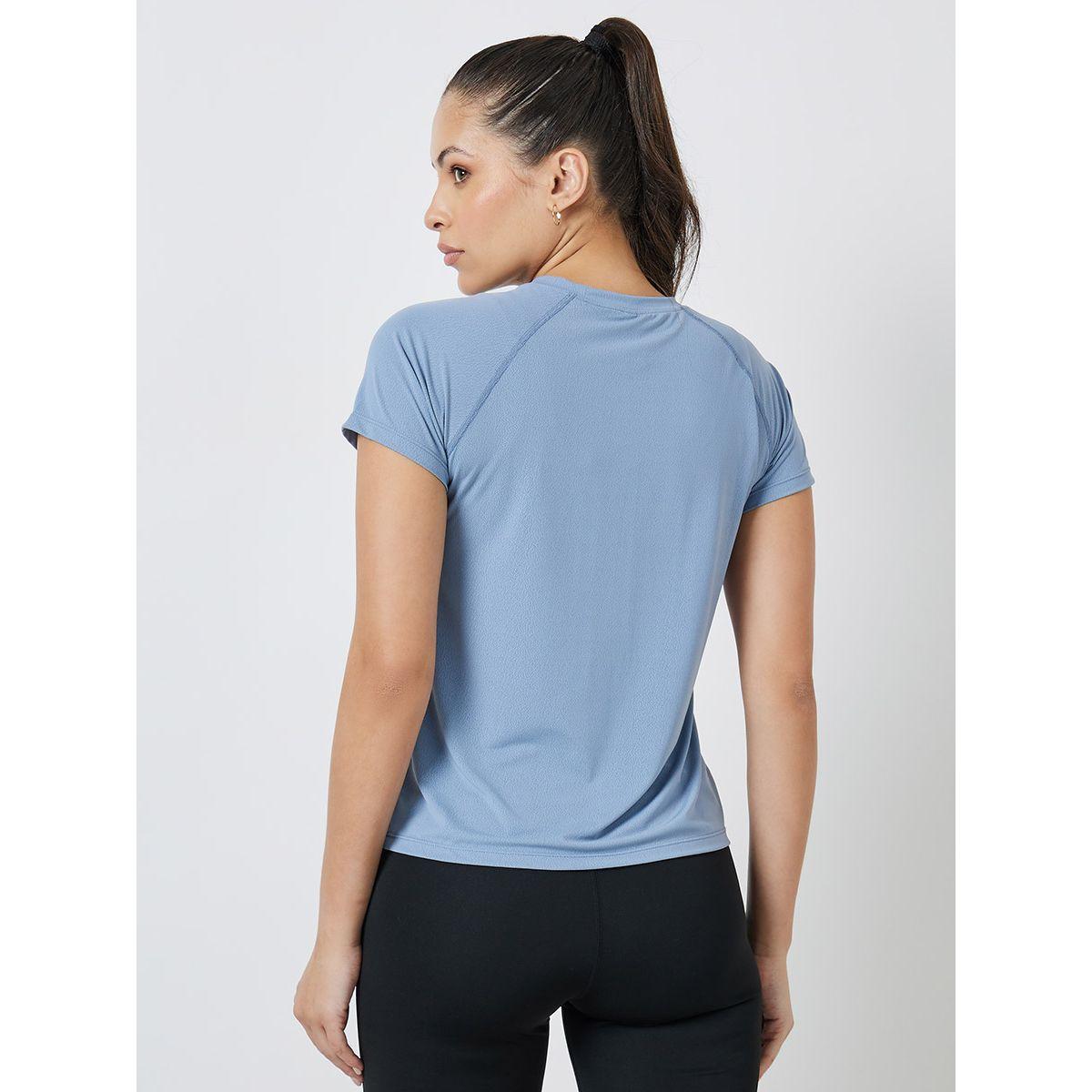 Styli Active Stitch Detail Dot Texture Top-women-clothing-sportswearandactivewear-tshirtsandvests-image-4