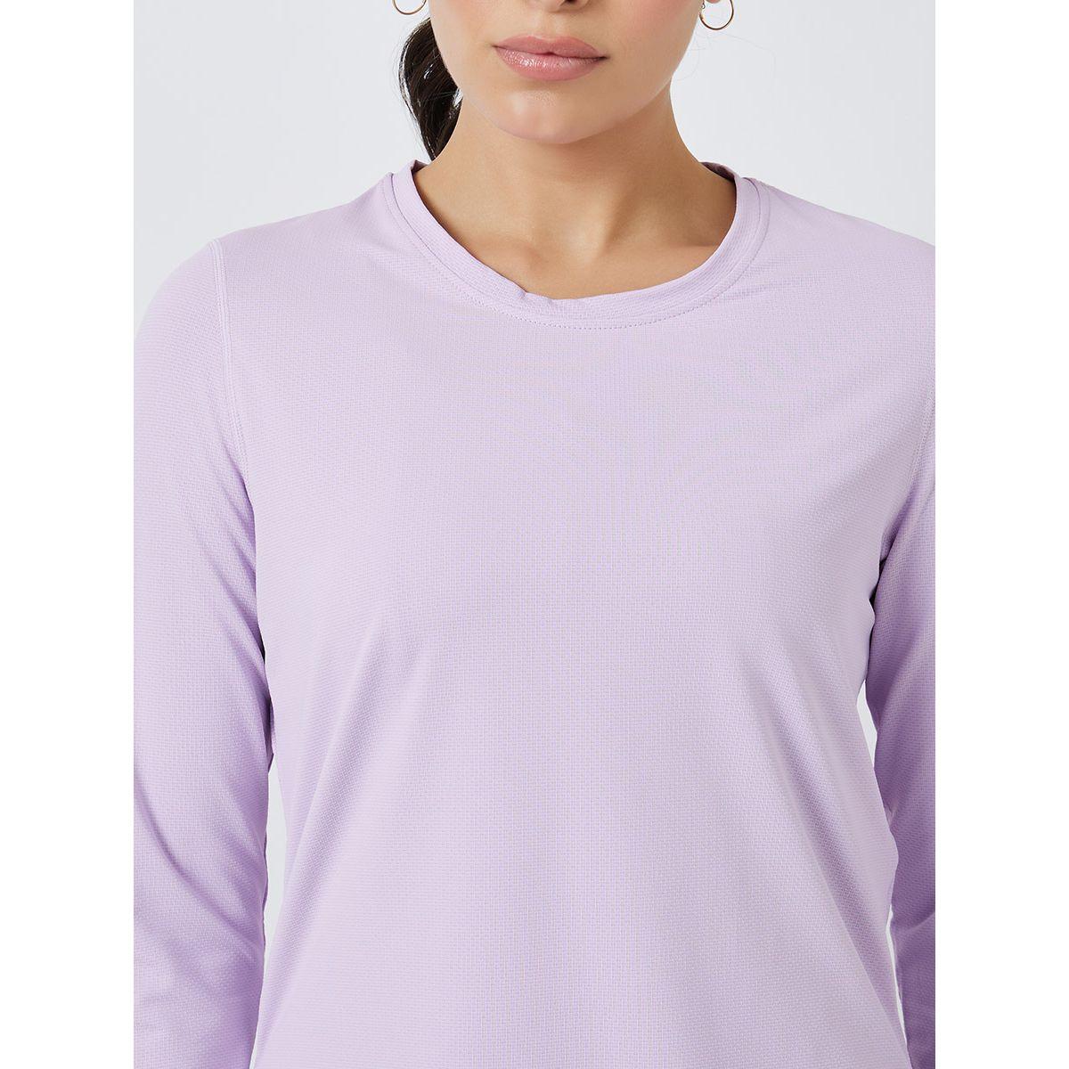 Styli Active Curved Hem Textured Top - UV Protection SPF50+-women-clothing-sportswearandactivewear-tshirtsandvests-image-4
