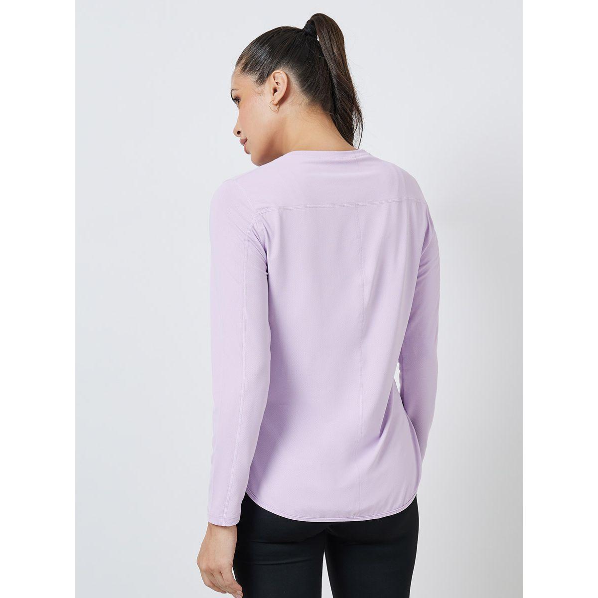 Styli Active Curved Hem Textured Top - UV Protection SPF50+-women-clothing-sportswearandactivewear-tshirtsandvests-image-5