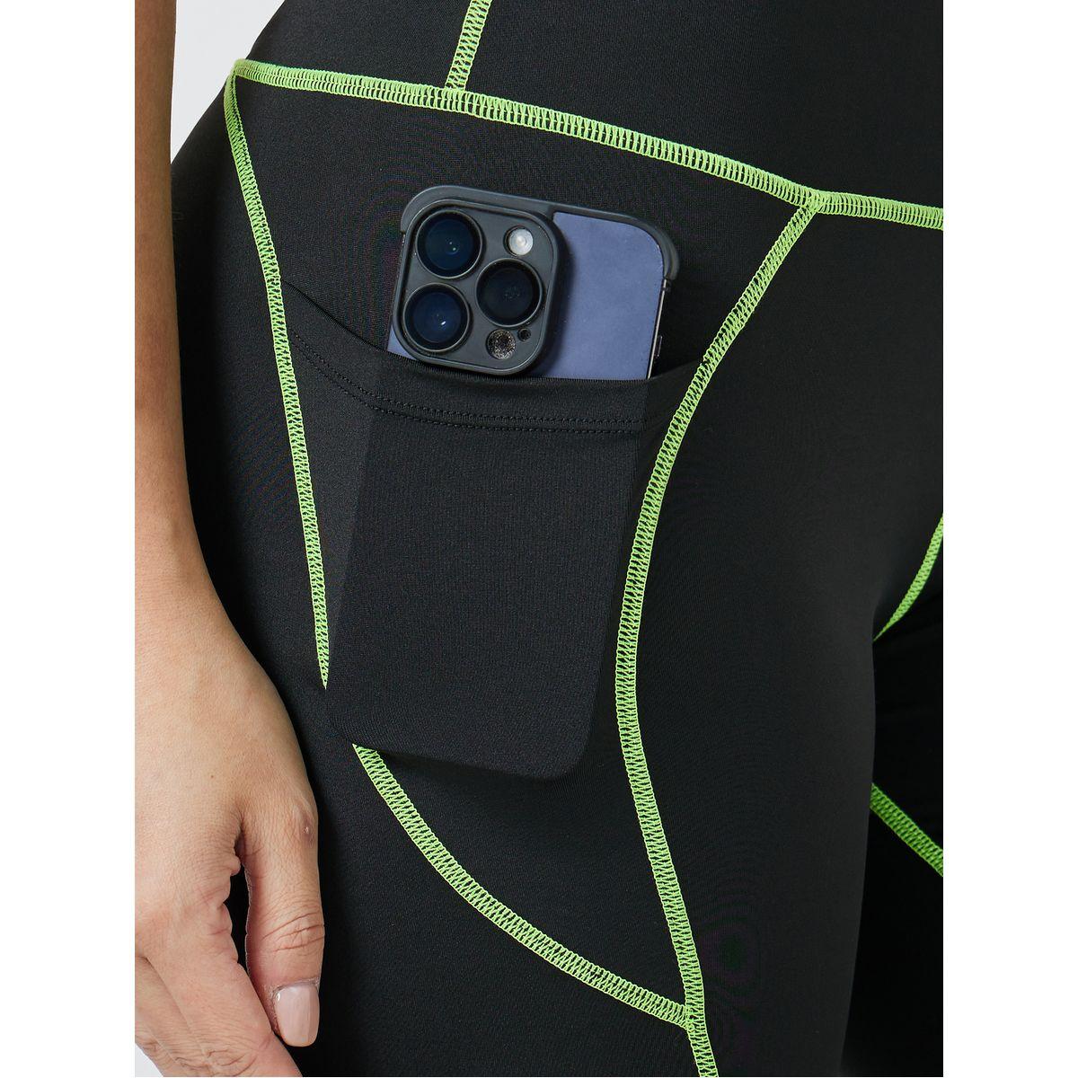 Styli Active Contrast Stitch & Side Pocket Detail Capri-women-clothing-sportswearandactivewear-bottoms-image-3
