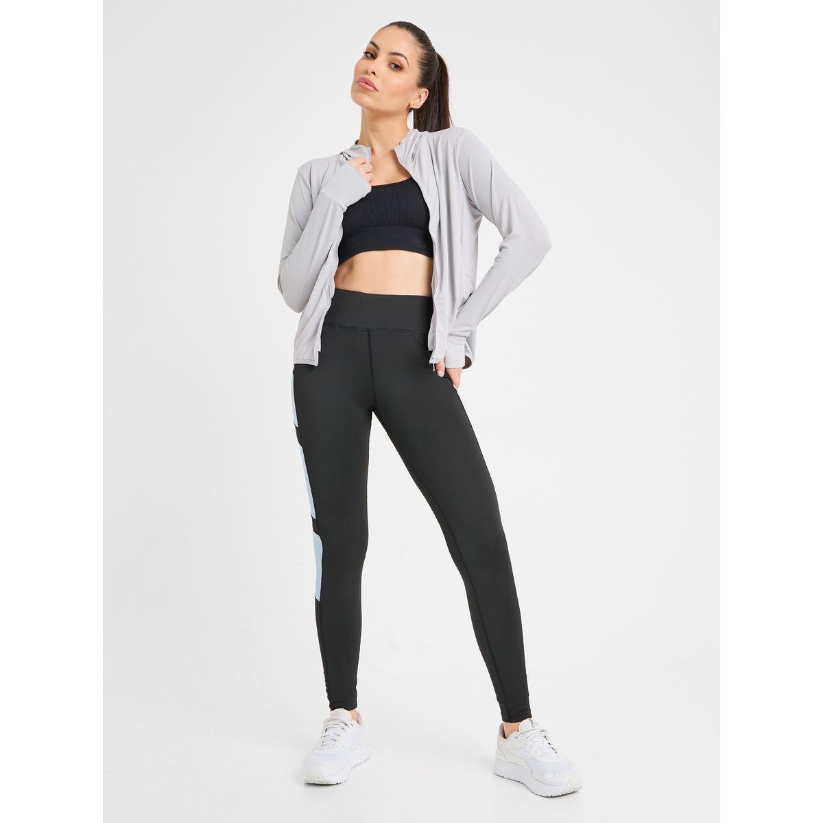 Styli Active Open Pocket & Thumbhole Detail Zip Up Hooded Jacket-sports-women-clothing-tshirtsandvests-image-2