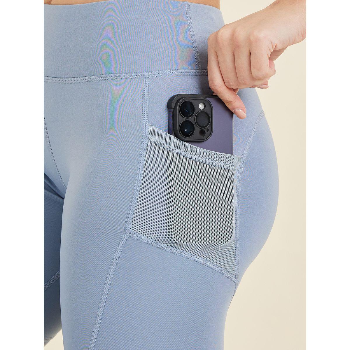 Styli Active Broad Waistband Mesh Pocket Detail Capri-women-clothing-sportswearandactivewear-bottoms-image-3