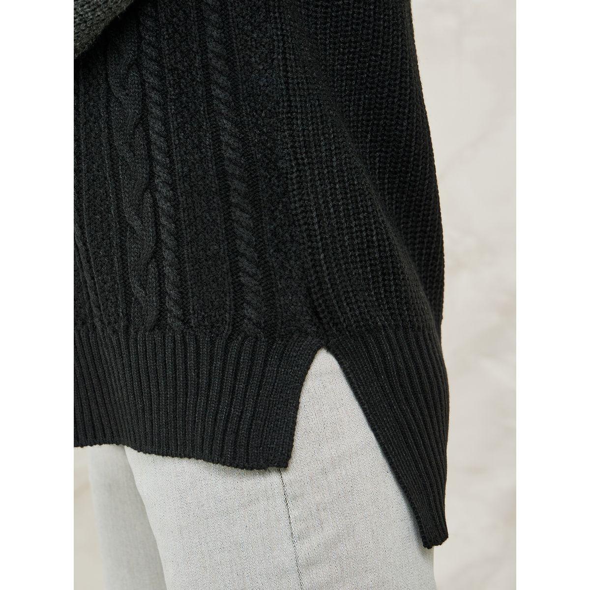 Styli Elevate Oversized Cable Knit Colorblock Sweater with Extended Sleeve-women-clothing-cardigansandjumpers-jumpers-image-5