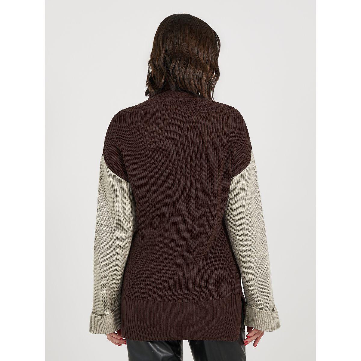 أفرول فضفاض بنمط كتل الالوان مع أكمام مُمتدة-women-clothing-cardigansandjumpers-jumpers-image-4