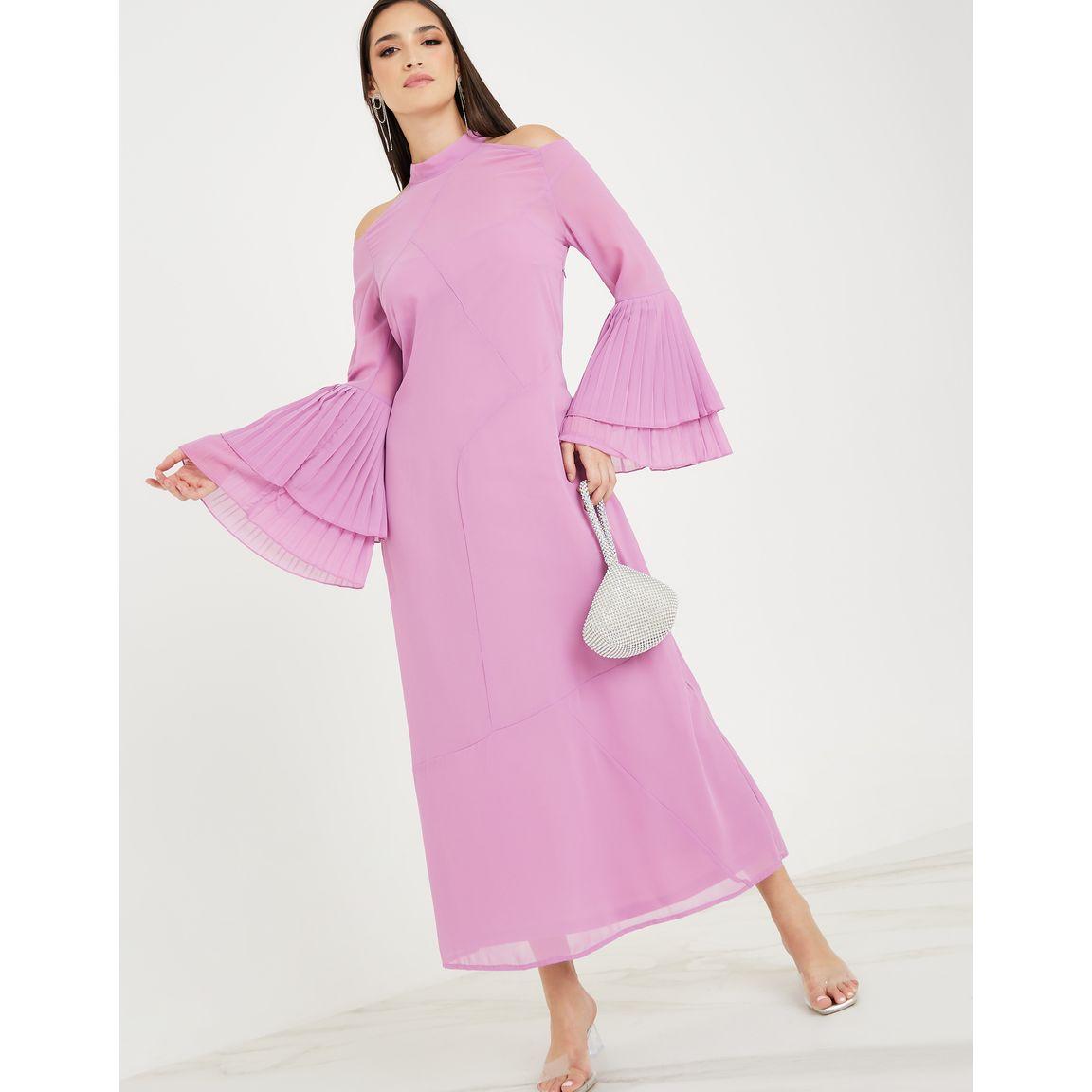 فستان طويل بأكمام جرس-women-clothing-dresses-image-1