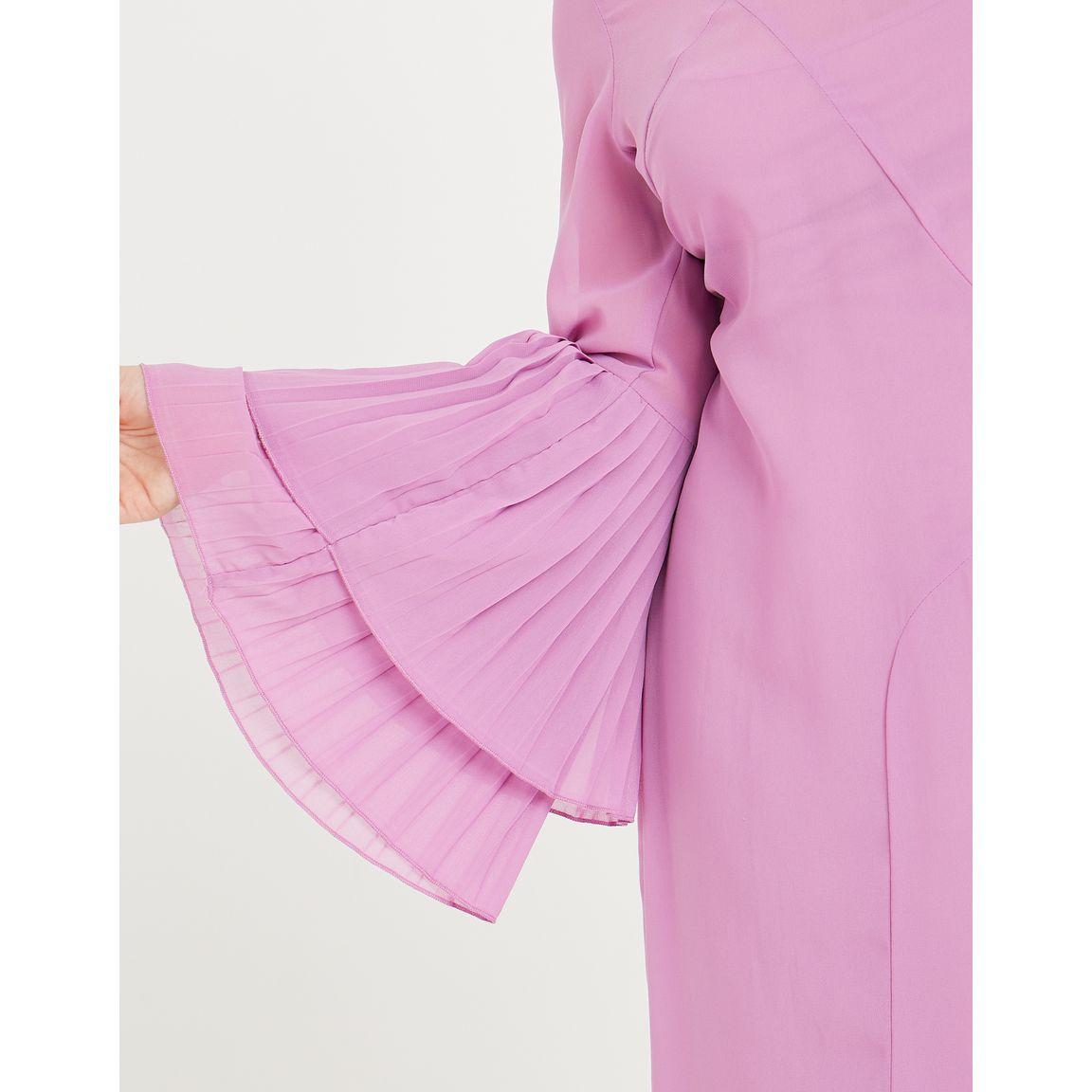 Styli Pleated Bell Sleeves A-Line Maxi Dress-women-clothing-dresses-image-3