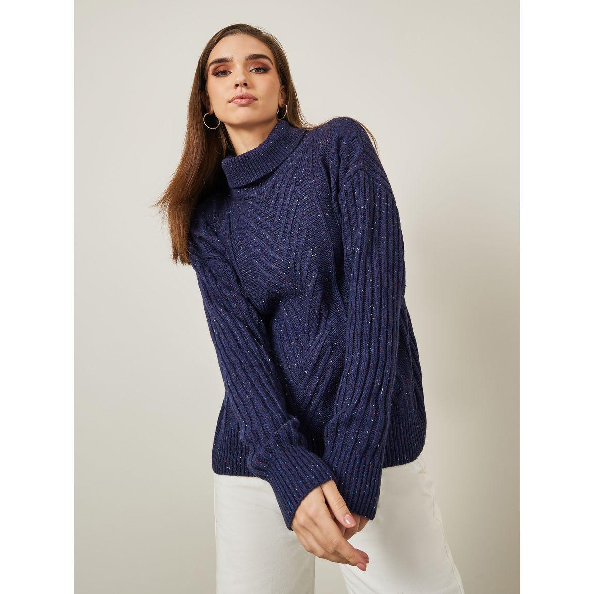 Styli Regular Fit Turtle Neck Cable Knit Sweater-women-clothing-cardigansandjumpers-jumpers-image-3