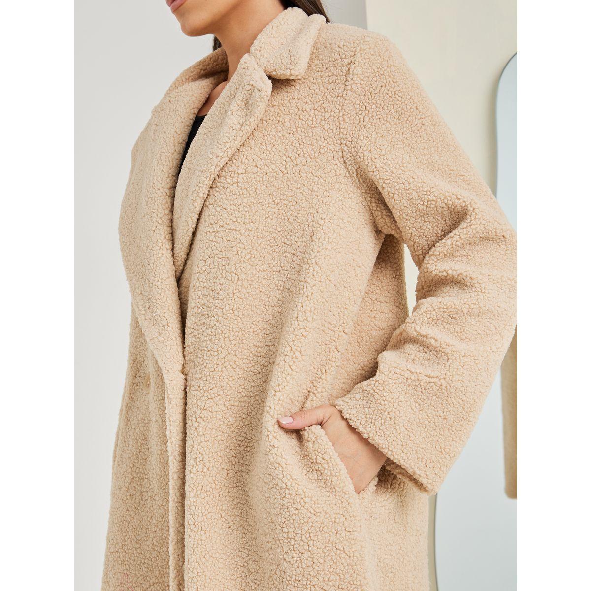 Styli Regular Fit Faux Fur Double Breasted Midi Coat-women-clothing-coatsandjackets-coats-image-4