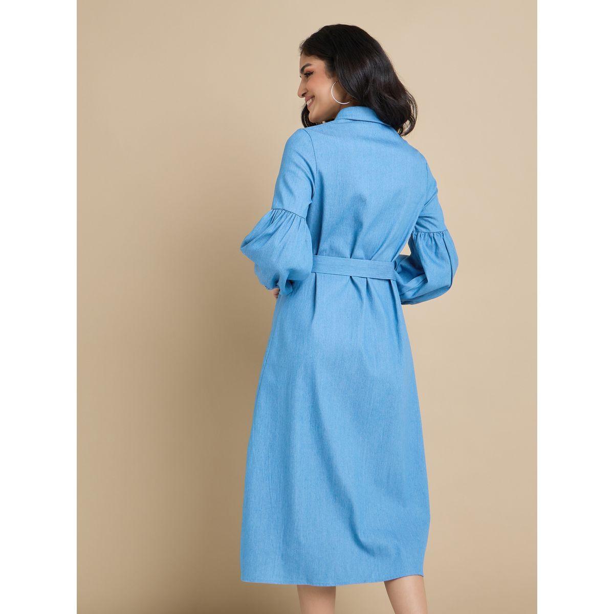 فستان ميدي بأكمام بيشوب-women-clothing-dresses-image-4