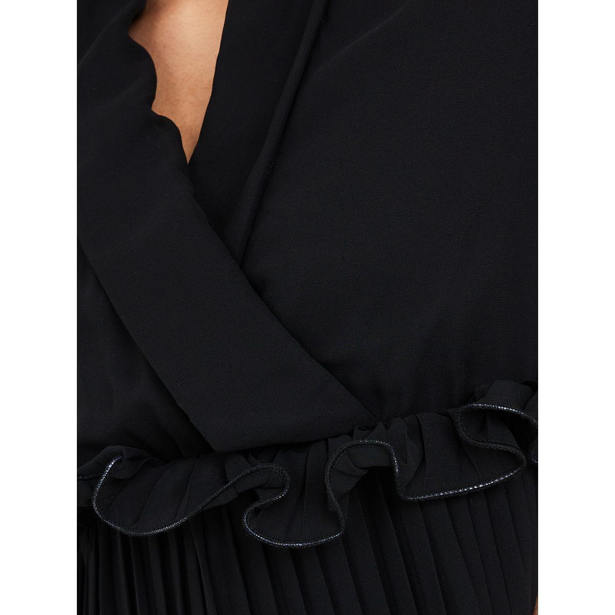 Styli Ruffle Detail Pleated A-Line Midi Dress-women-clothing-dresses-image-3