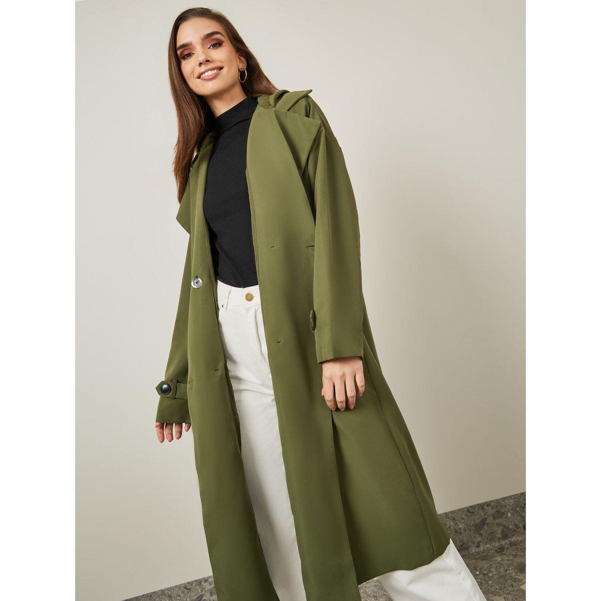 Styli Double Breasted Midi Trench Coat With Hood-women-clothing-coatsandjackets-coats-image-3