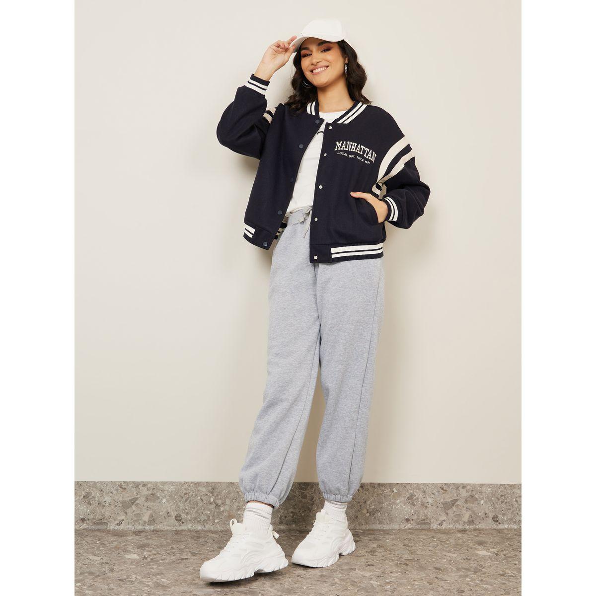 Styli Oversized Varsity Bomber Jacket-women-winterwear-coatsandjackets-jackets-image-2