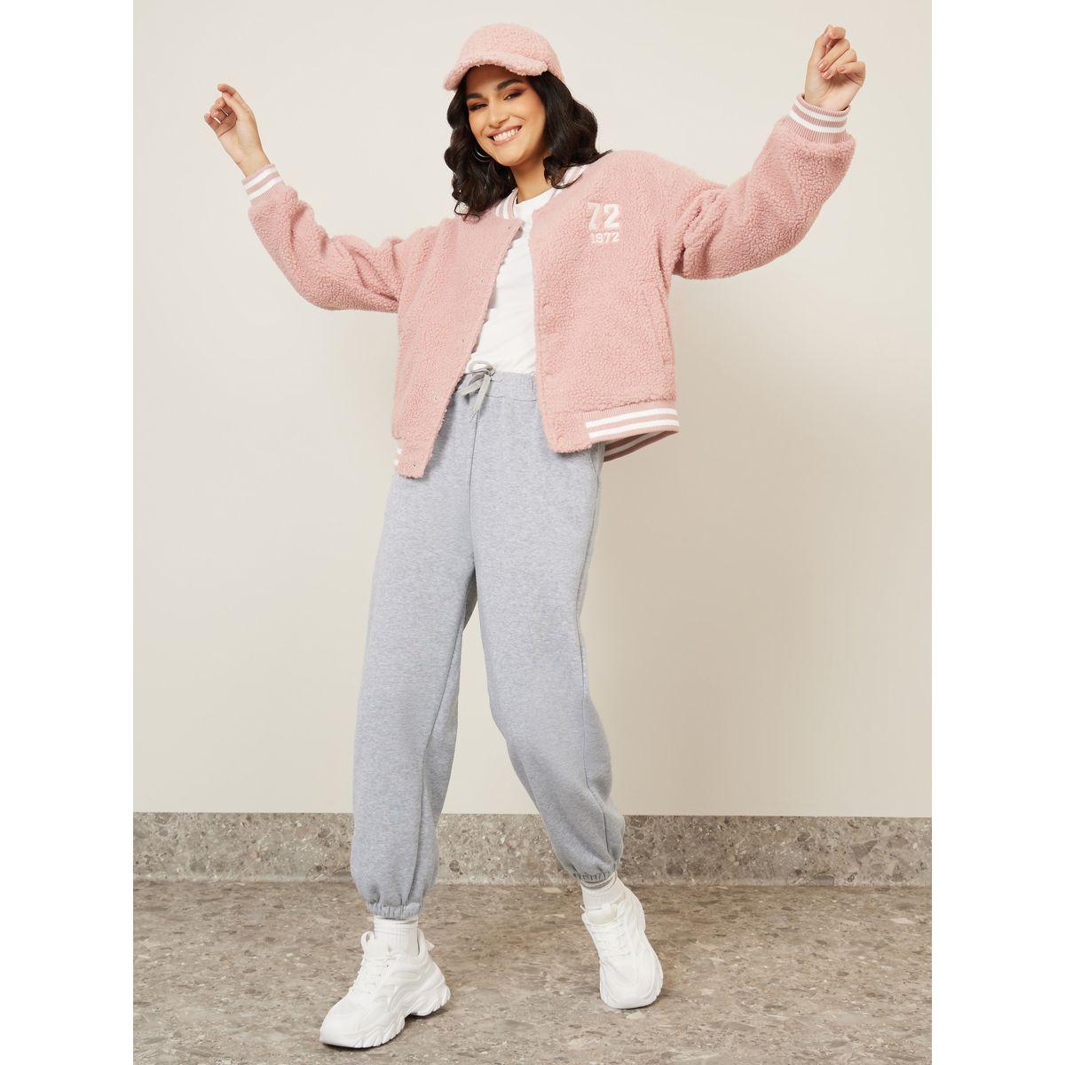Styli Regular Fit Faux Fur Bomber Jacket-women-winterwear-coatsandjackets-jackets-image-1