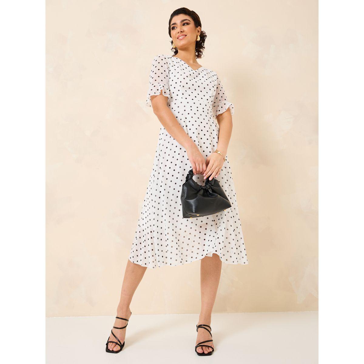 Styli Polka Dot A-Line Midi Dress-women-clothing-dresses-image-1