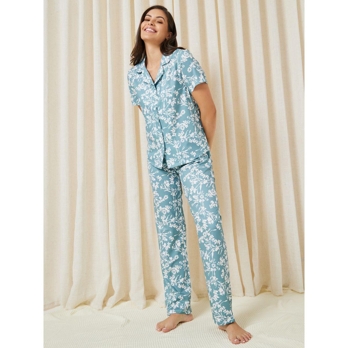 طقم بيجاما من ( بنطال + بلوزة )-women-clothing-nightwear-pyjamas-longsets-image-2