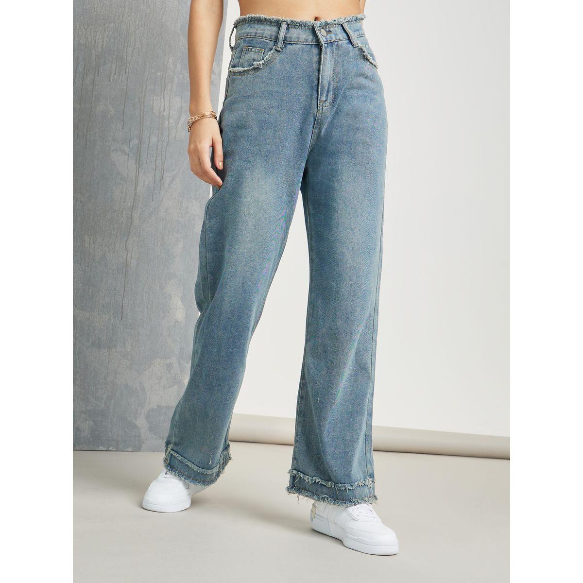 Styli Frayed Edge Straight Leg Jeans-women-clothing-bottoms-jeans-image-2