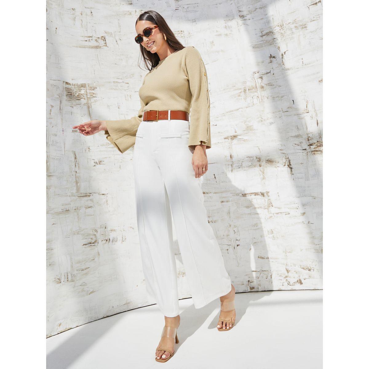 سويتر مضلع مع أكمام بأزرار-women-clothing-cardigansandjumpers-jumpers-image-2