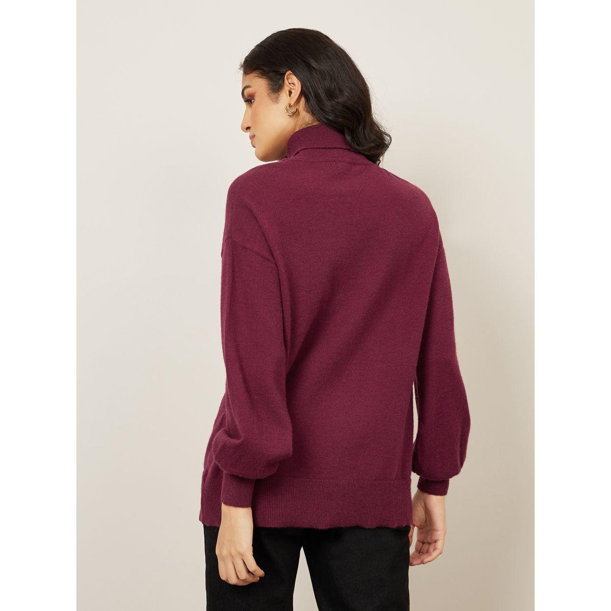 Styli Oversized Solid Turtle Neck Longline Sweater-women-clothing-cardigansandjumpers-jumpers-image-4