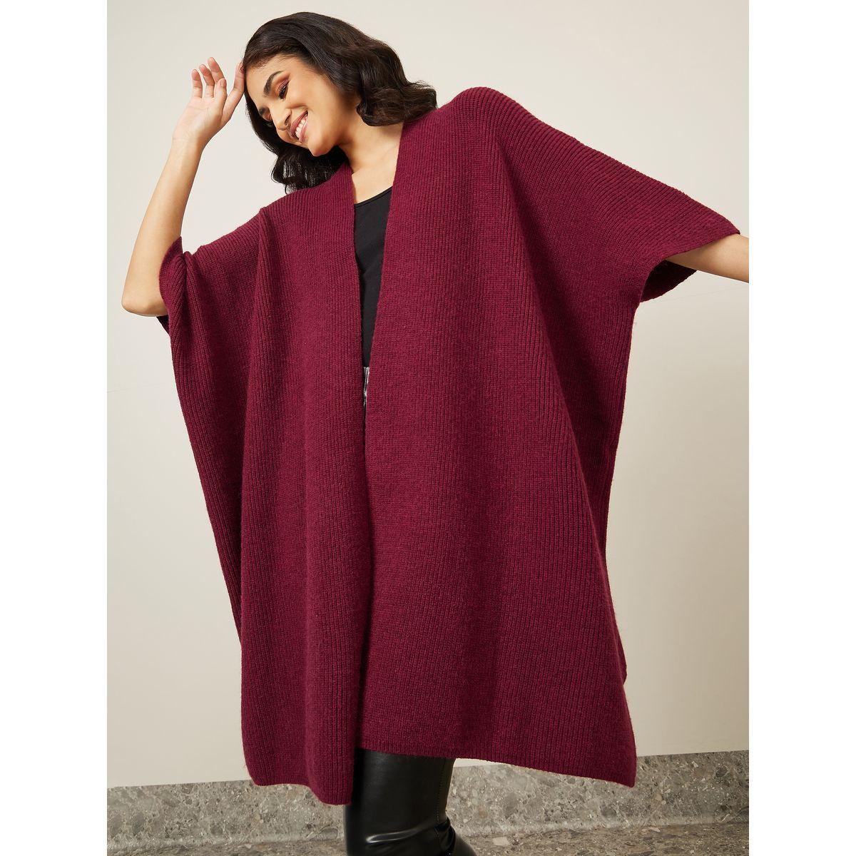 كارديجان محبوك بقصة واسعة-women-winterwear-cardigansandjumpers-cardigans-image-1