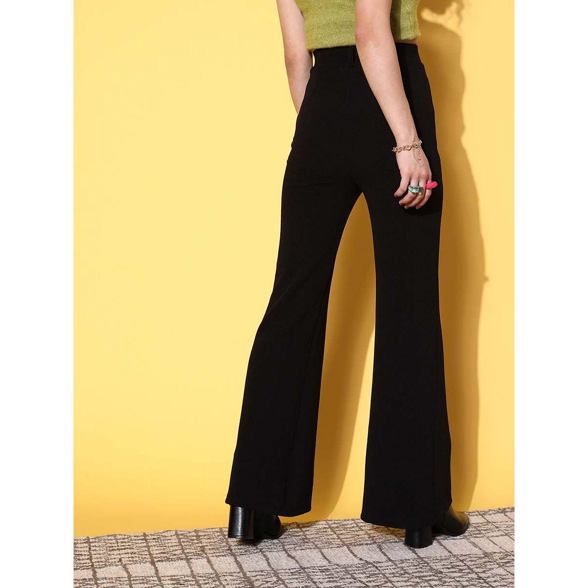 بنطال سادة بقصة واسعة ساسافراس × ستايلي-women-clothing-bottoms-trousers-image-4