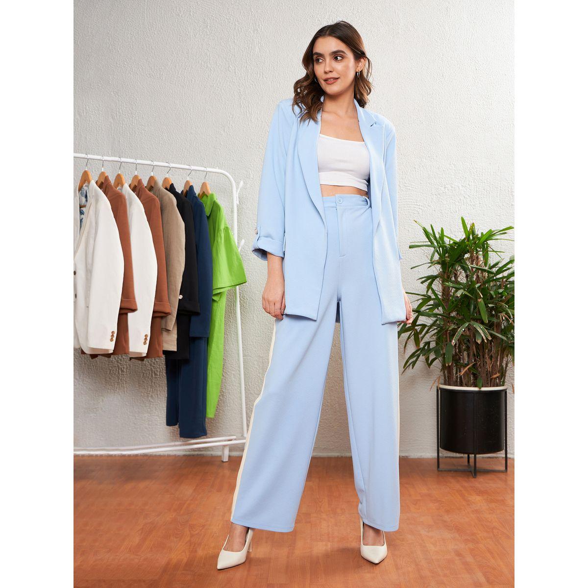 Sassafras X Styli Solid Side Tape Detail Straight Fit Trousers-women-clothing-bottoms-trousers-image-6