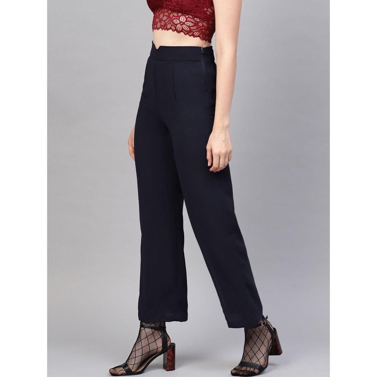 Sassafras X Styli Solid Side Zipper Detail Trousers-women-clothing-bottoms-trousers-image-2