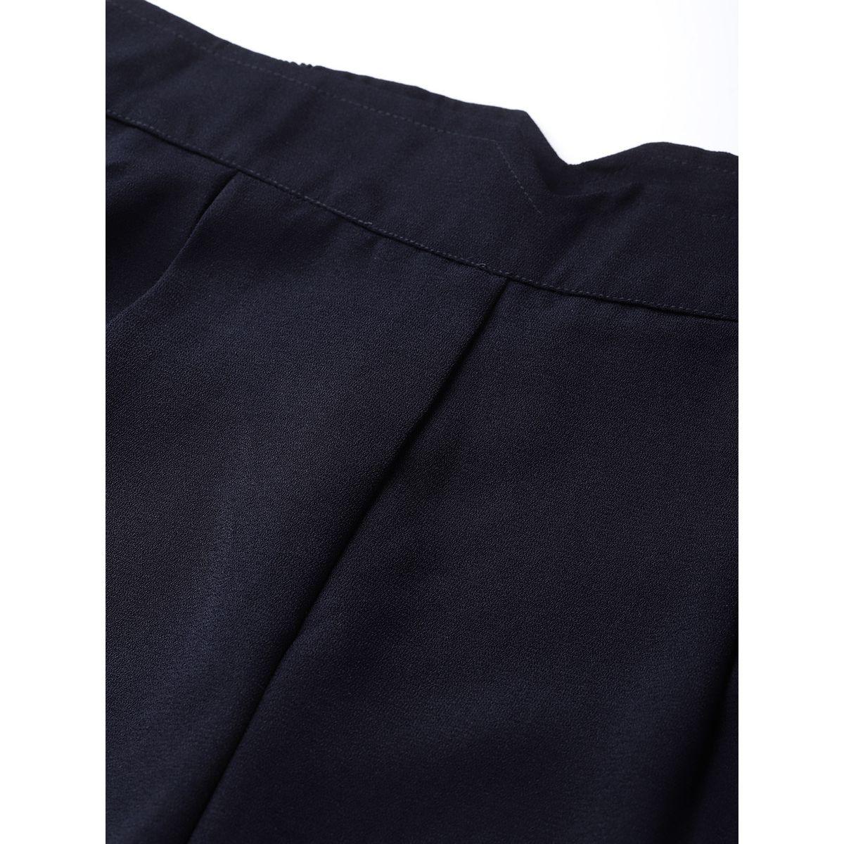 بنطال سادة بسحاب غلق جانبي ساسافراس × ستايلي-women-clothing-bottoms-trousers-image-5