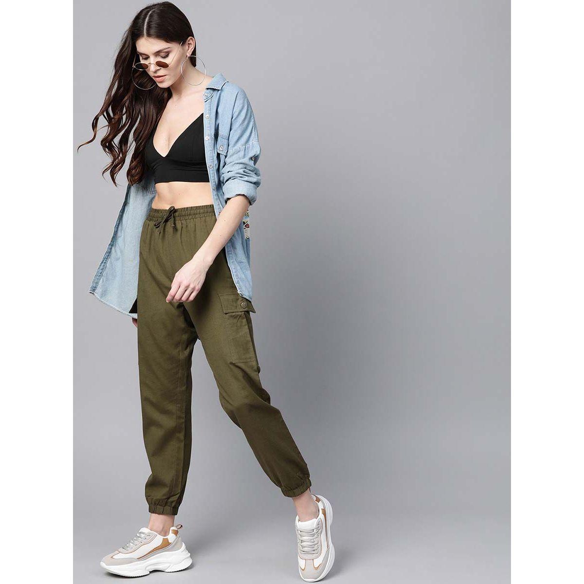 جوغر برباط خصر وجيوب ساسافراس × ستايلي-women-clothing-bottoms-joggers-image-4