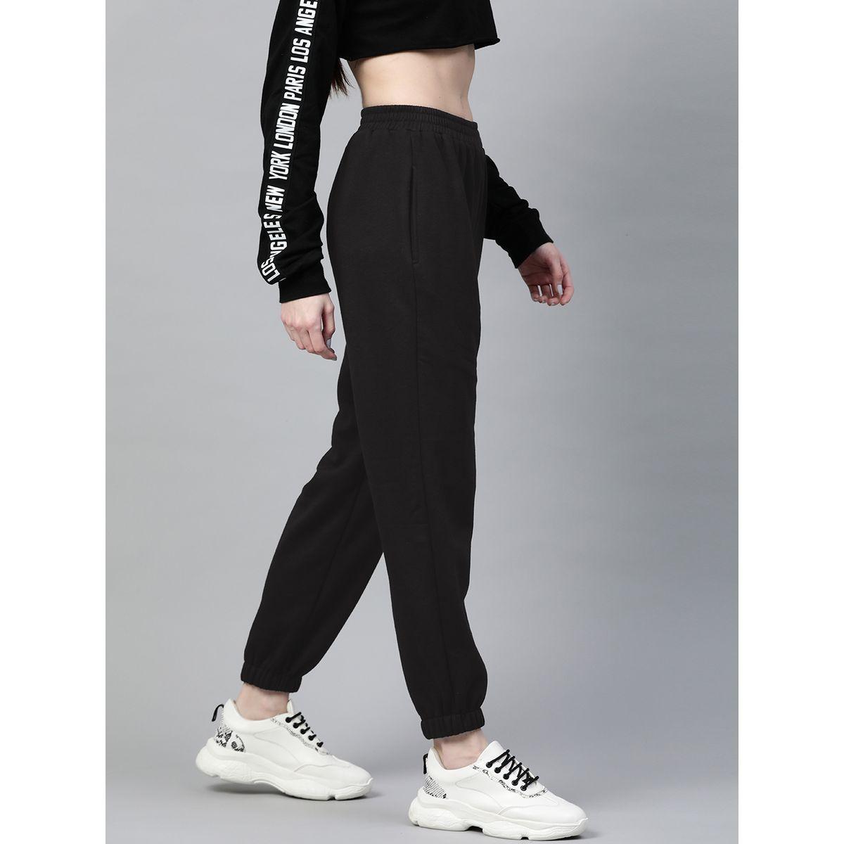 Sassafras X Styli Solid High Waist Joggers-women-clothing-bottoms-joggers-image-2