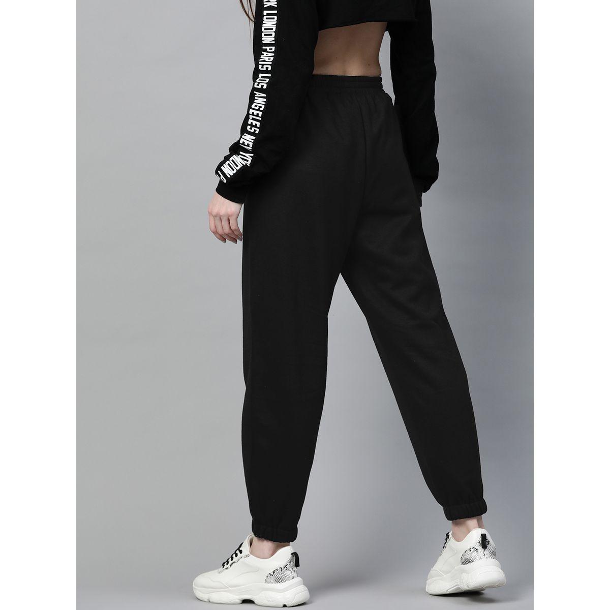 Sassafras X Styli Solid High Waist Joggers-women-clothing-bottoms-joggers-image-3