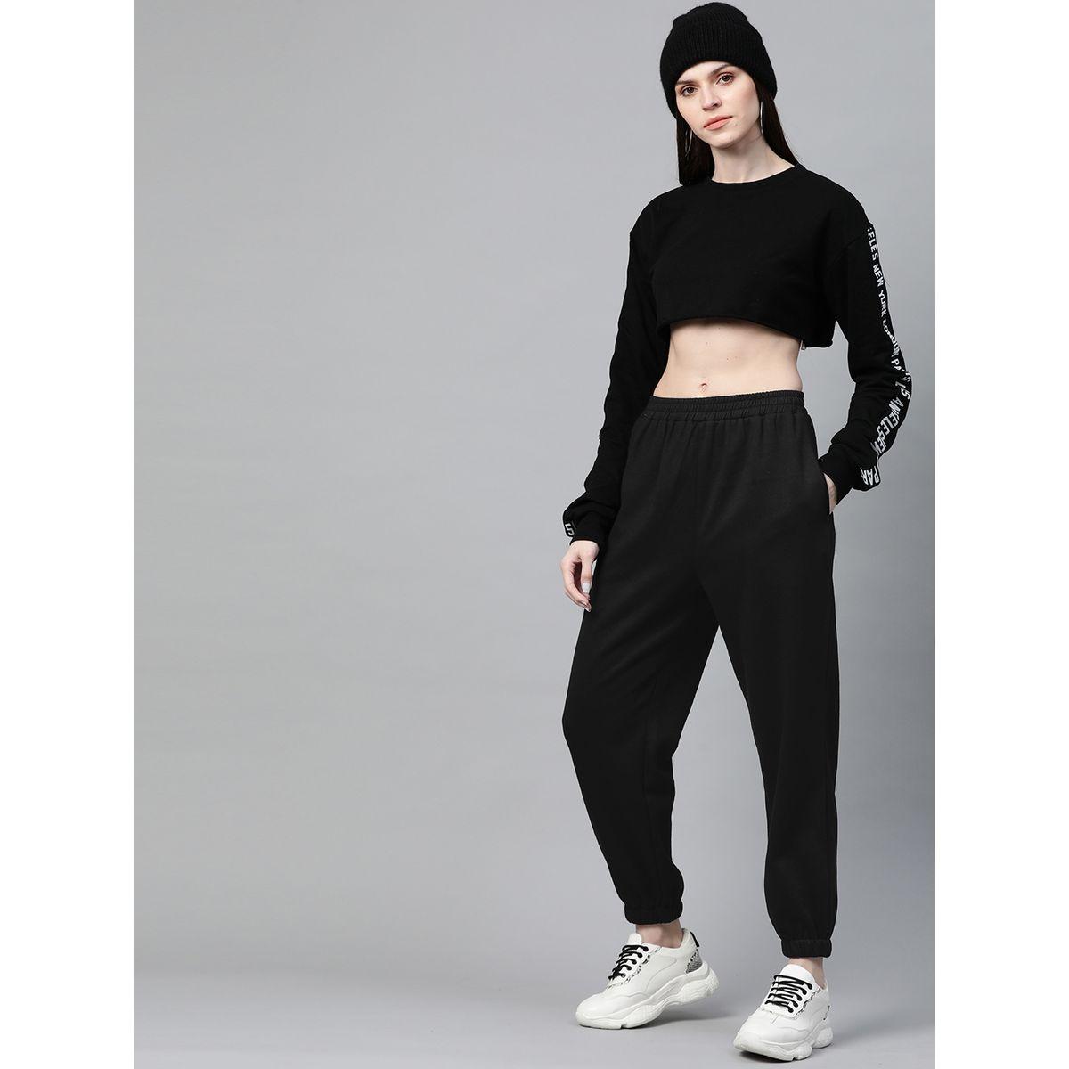 Sassafras X Styli Solid High Waist Joggers-women-clothing-bottoms-joggers-image-4