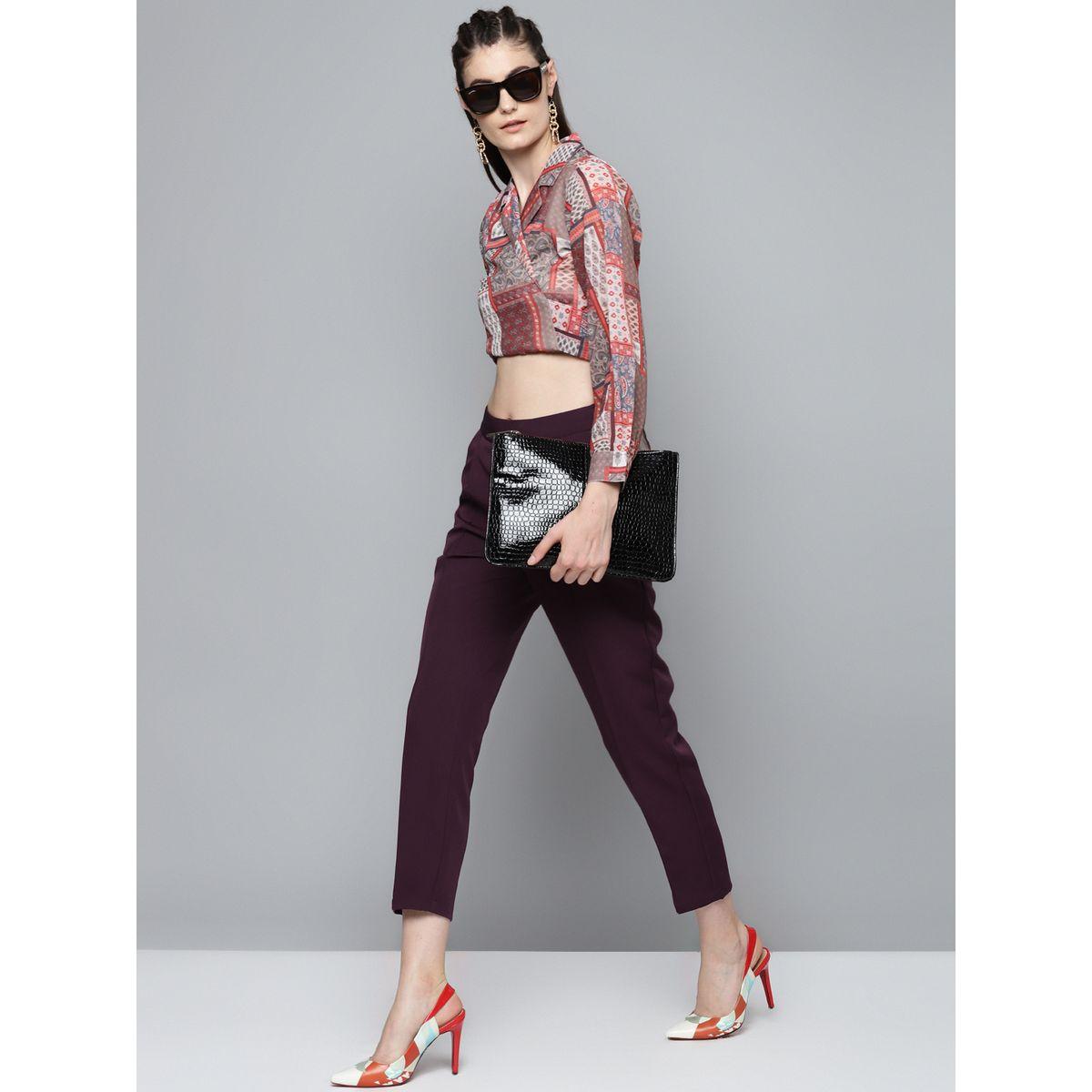 Sassafras X Styli Solid Tailored Tapered Fit Trousers-women-clothing-bottoms-trousers-image-4