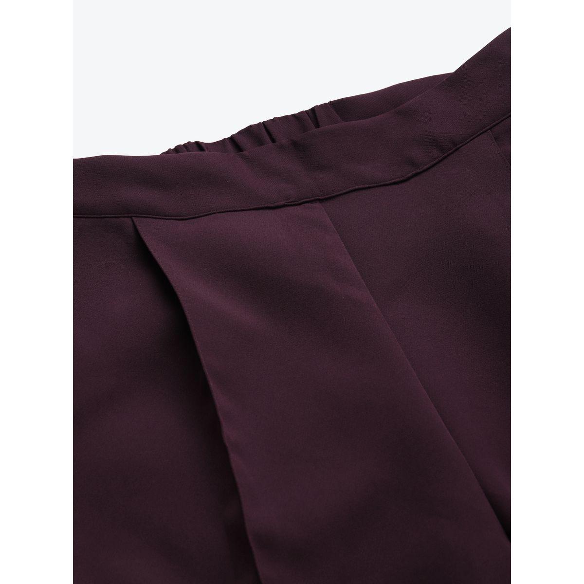 بنطال سادة بقصة مستدقة ساسافراس × ستايلي-women-clothing-bottoms-trousers-image-5