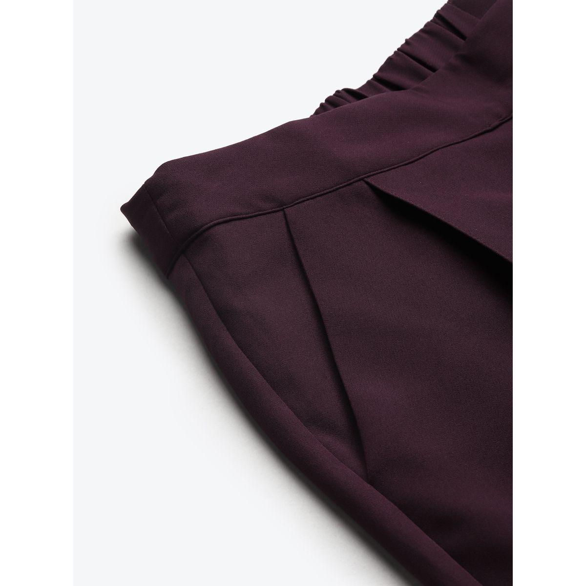 Sassafras X Styli Solid Tailored Tapered Fit Trousers-women-clothing-bottoms-trousers-image-6