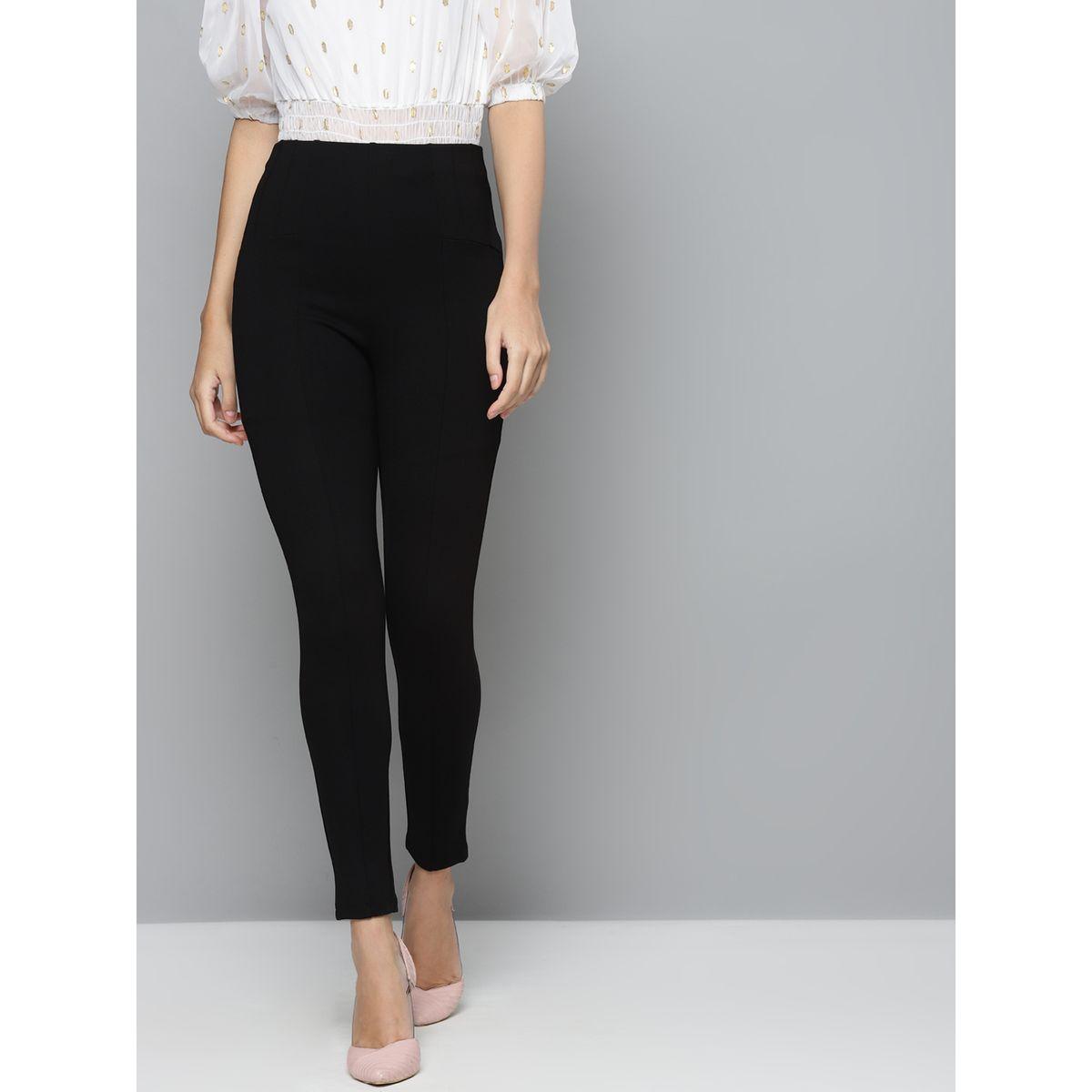 جيقنز سادة بقصة سليم فت ساسافراس × ستايلي-women-clothing-bottoms-jeans-image-1