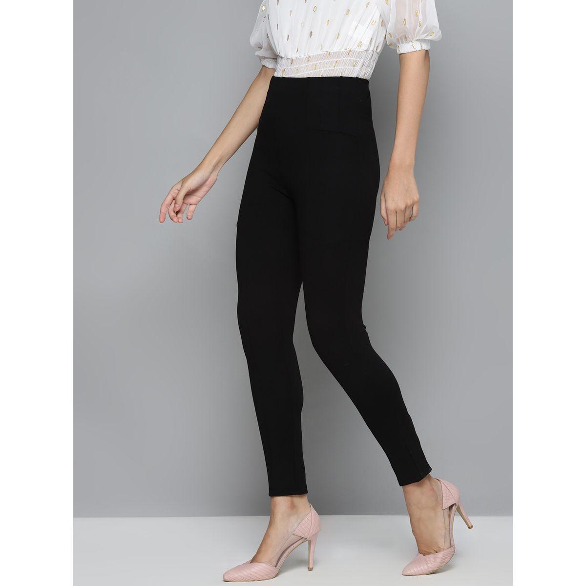 جيقنز سادة بقصة سليم فت ساسافراس × ستايلي-women-clothing-bottoms-jeans-image-2