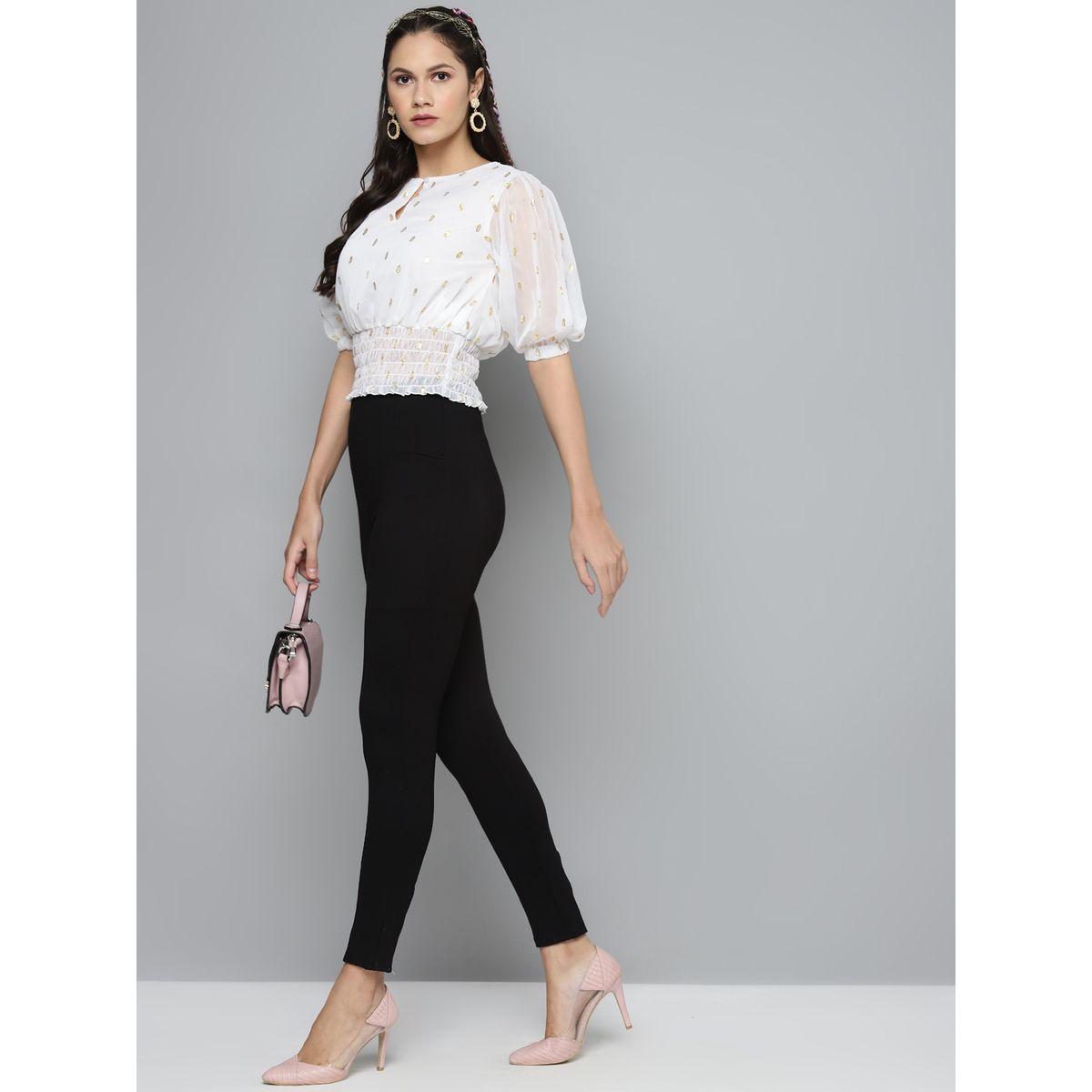جيقنز سادة بقصة سليم فت ساسافراس × ستايلي-women-clothing-bottoms-jeans-image-4