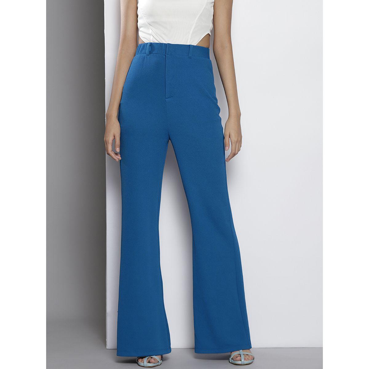 Sassafras X Styli Solid Flare Fit Trousers-women-clothing-bottoms-trousers-image-2