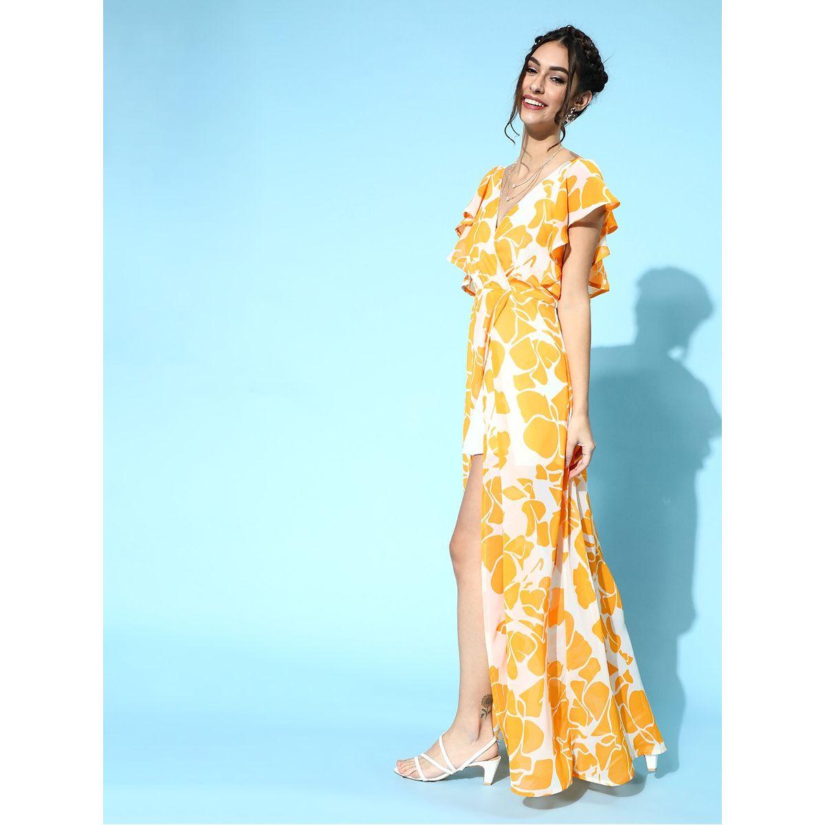 Sassafras X Styli Floral Print Frill Sleeve Maxi Dress-women-clothing-dresses-image-3