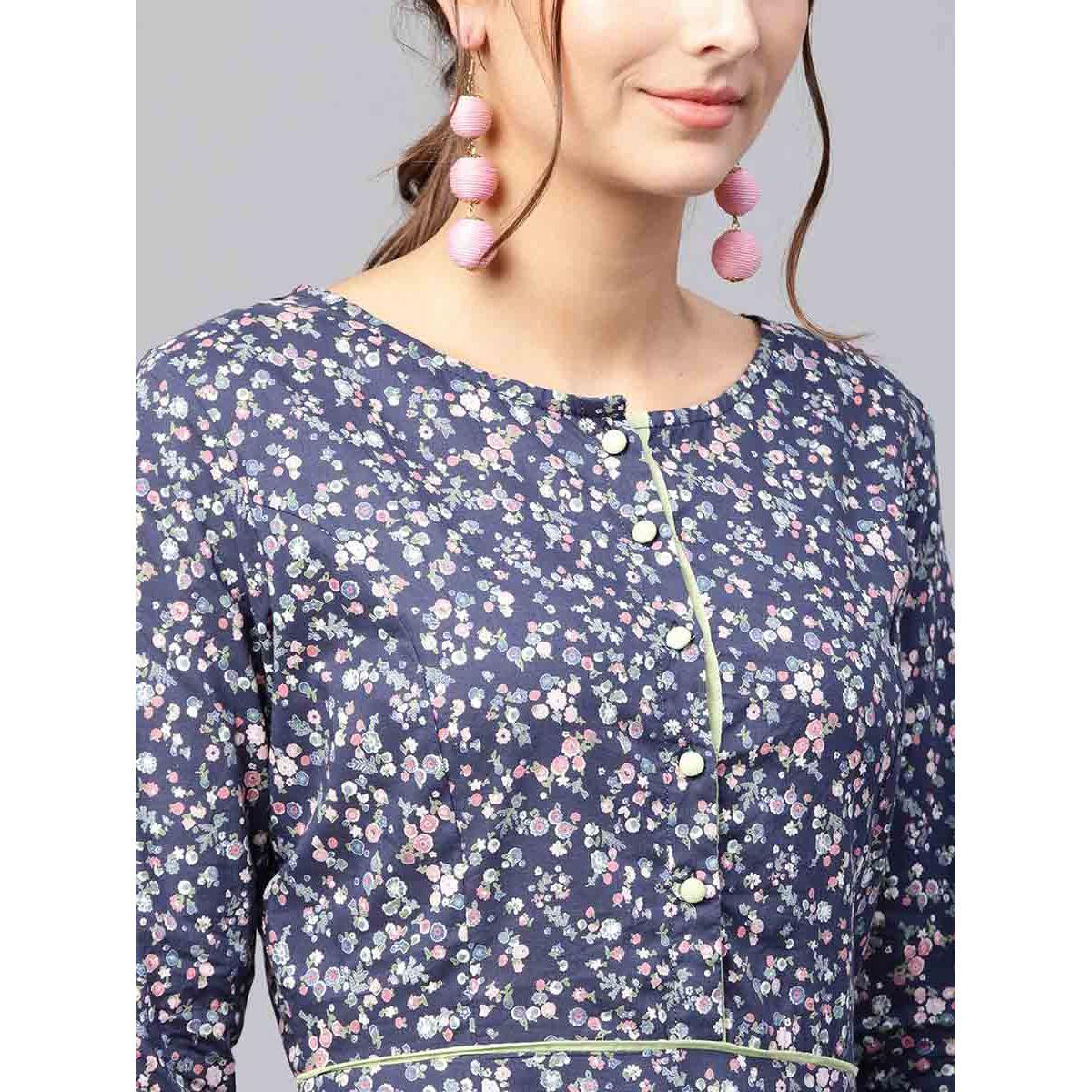 Floral Print A-Line Midi Dress-women-clothing-dresses-image-4
