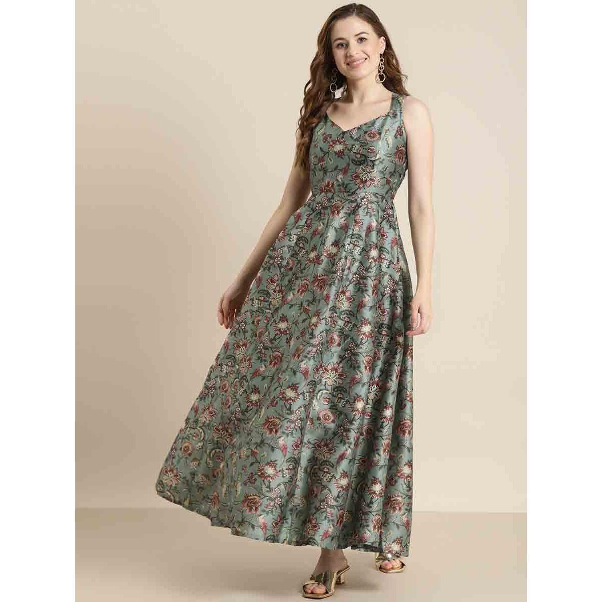Sassafras X Styli Floral Print Sweetheart Maxi Dress-women-clothing-dresses-image-1