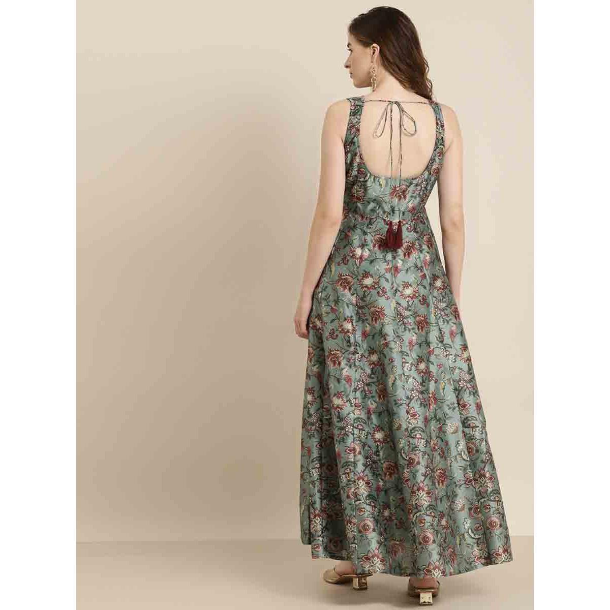 Sassafras X Styli Floral Print Sweetheart Maxi Dress-women-clothing-dresses-image-4