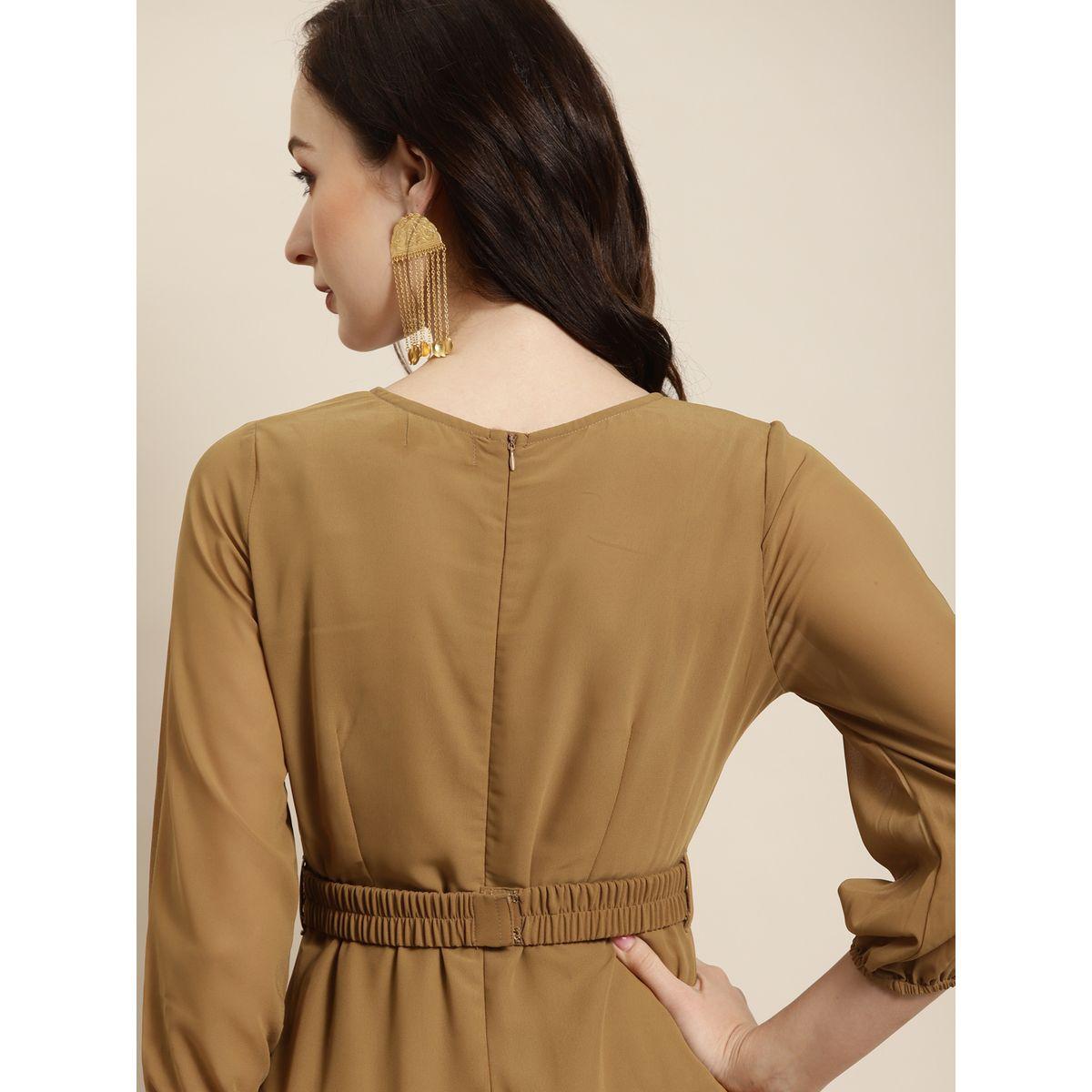 Sassafras X Styli Solid Embroidered Belt Detail Maxi Dress-women-clothing-dresses-image-9