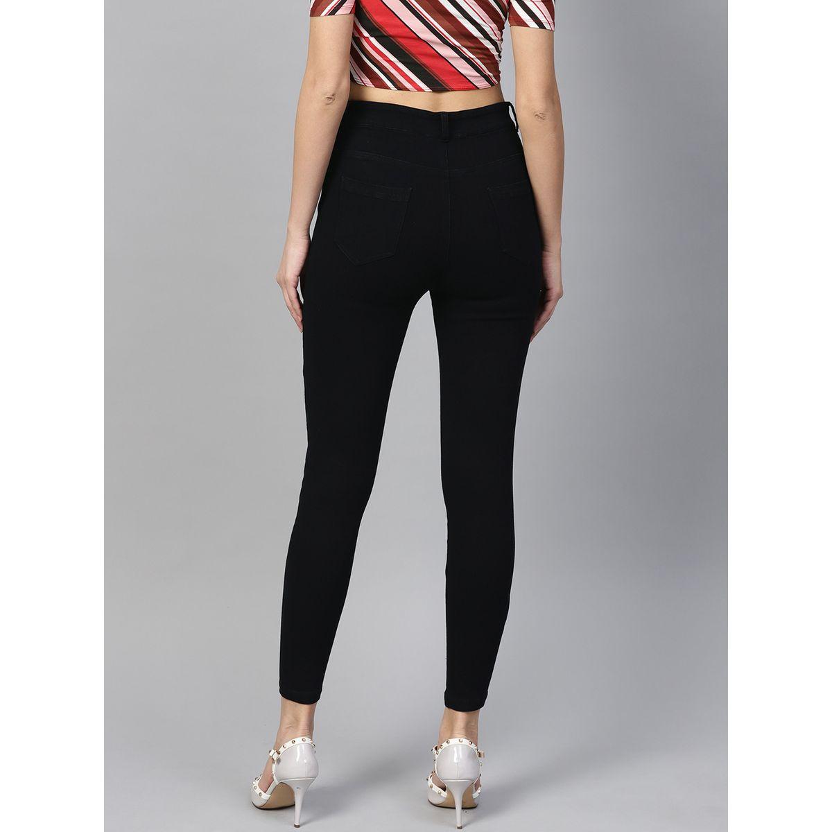 جينز قصير بقصة سليم فت ساسافراس × ستايلي-women-clothing-bottoms-jeans-image-3