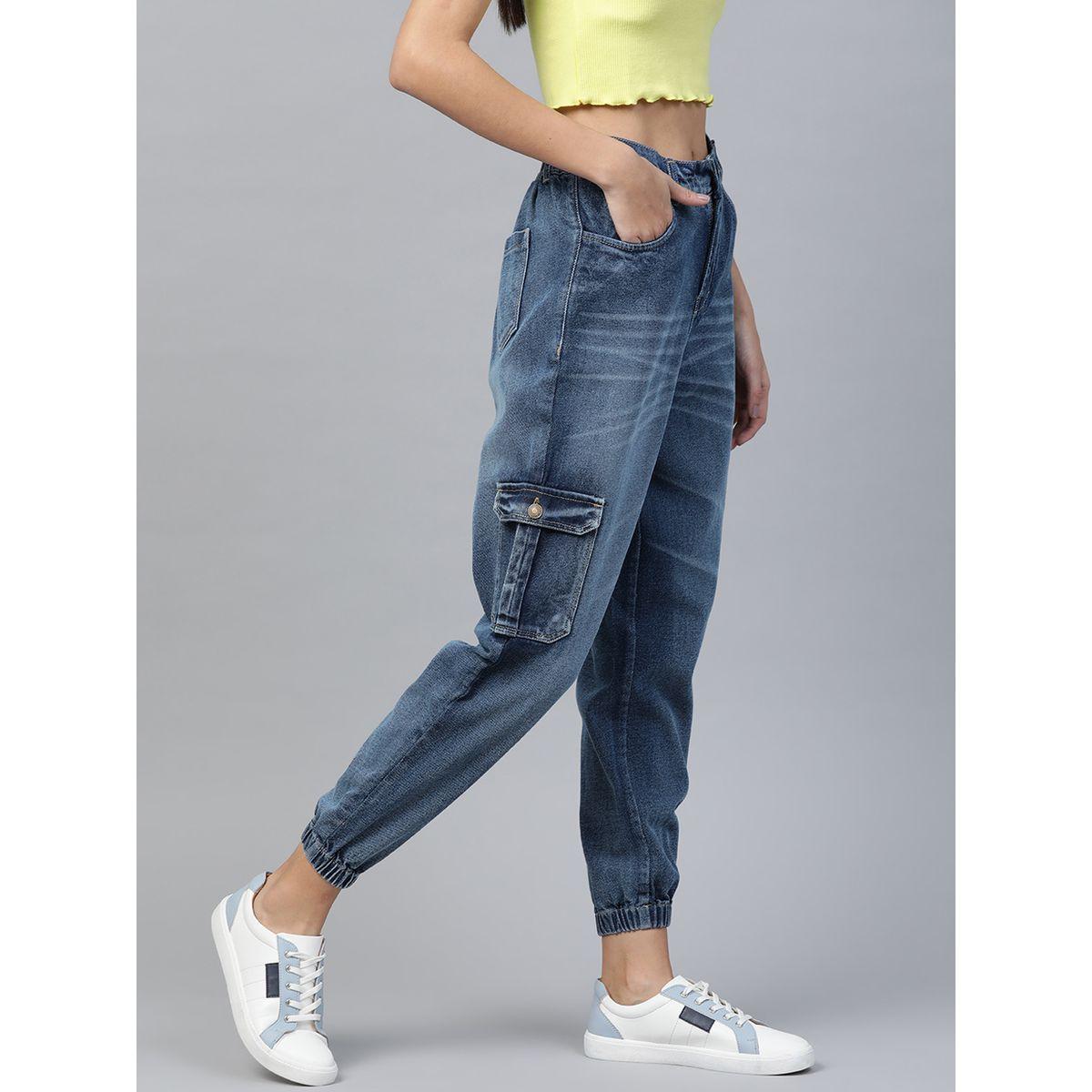 Sassafras X Styli Solid High Rise Cuffed Hem Jeans-women-clothing-bottoms-jeans-image-2