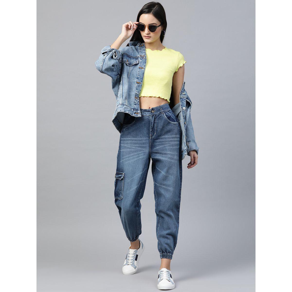 Sassafras X Styli Solid High Rise Cuffed Hem Jeans-women-clothing-bottoms-jeans-image-4