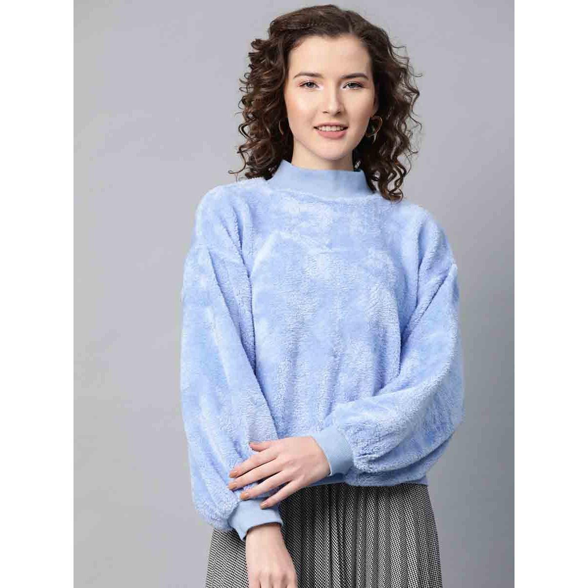 سويتر بقصة مريحة واكمام بالون ساسافراس × ستايلي-women-winterwear-cardigansandjumpers-jumpers-image-1