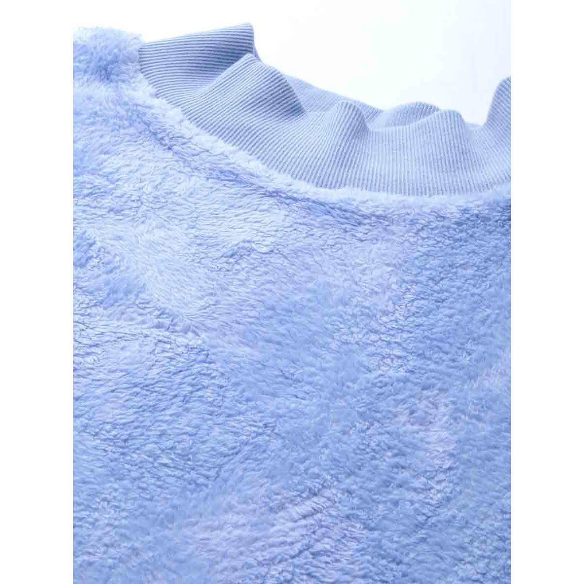 Sassafras X Styli Faux Fur Relaxed Fit Balloon Sleeve Sweater-women-winterwear-cardigansandjumpers-jumpers-image-5